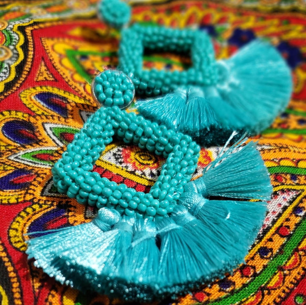 Hand beaded  earrings $15 or buy 2 get one FREE